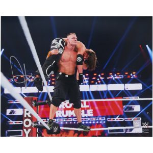 John Cena WWE Autographed 16″ x 20″ Top Rope Attitude Adjustment Photograph John Cena WWE Autographed 16" x 20" Top Rope Attitude Adjustment Photograph
