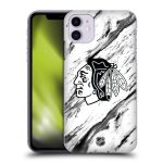 Chicago Blackhawks NHL Marble Pattern Graphic Phone Case - iPhone