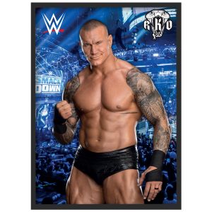 WWE Randy Orton Crowd Poster - Framed A3