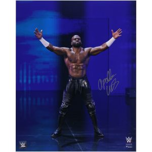 Apollo Crews WWE Autographed 16" x 20" Entrance Photograph