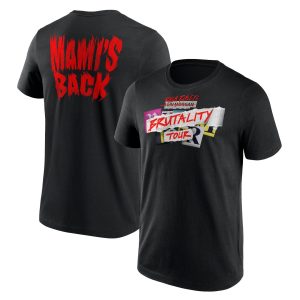 WWE Rhea Ripley Brutality Tour T-Shirt - Black - Mens