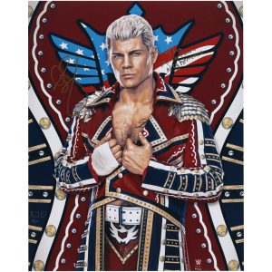 Cody Rhodes Autographed 16" x 20" Photo Print with "The American Nightmare" Inscription - Art by Brian Konnick - Limited Edition of 10