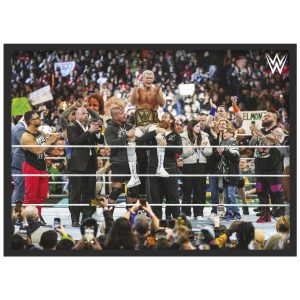 Cody Rhodes Championship Win WrestleMania Poster - Framed A3