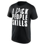 LA Knight I Lack People Skills T-Shirt - Black - Mens