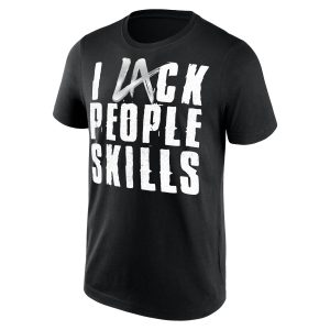 LA Knight I Lack People Skills T-Shirt - Black - Mens