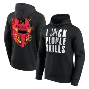 LA Knight I Lack People Skills Hoodie - Black - Mens