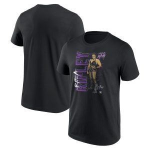 WWE Rhea Ripley Vertical T-Shirt - Black - Mens