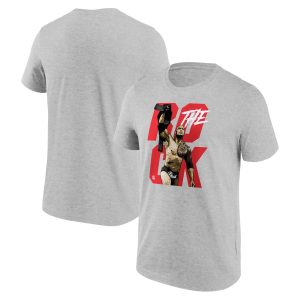 WWE The Rock Championship T-Shirt - Sports Grey - Mens