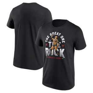WWE The Rock The Great One T-Shirt - Black - Mens