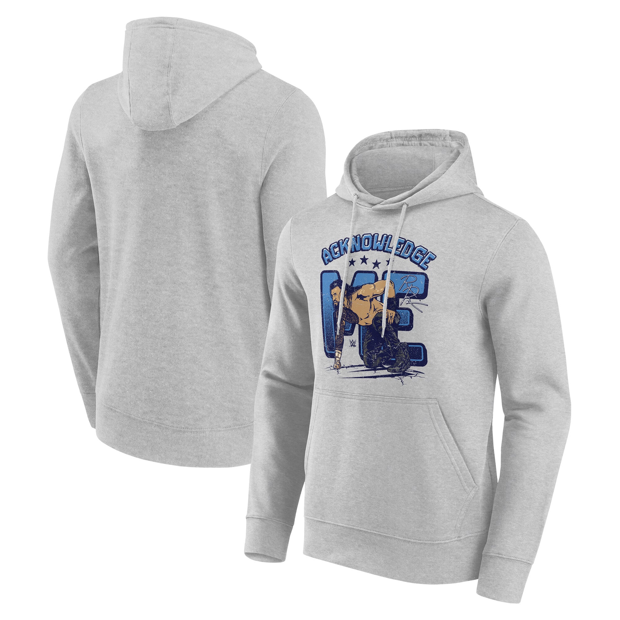 WWE Roman Reigns Acknowledge Me Hoodie – Sports Grey – Mens WWE Roman Reigns Acknowledge Me Hoodie - Sports Grey - Mens
