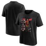 WWE LA Knight Vertical T-Shirt - Black - Youth
