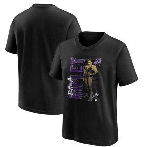 WWE Rhea Ripley Vertical T-Shirt - Black - Youth