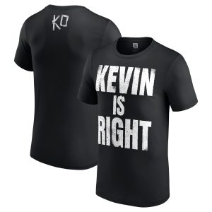 WWE Kevin Owens Kevin Is Right T-Shirt - Black - Mens