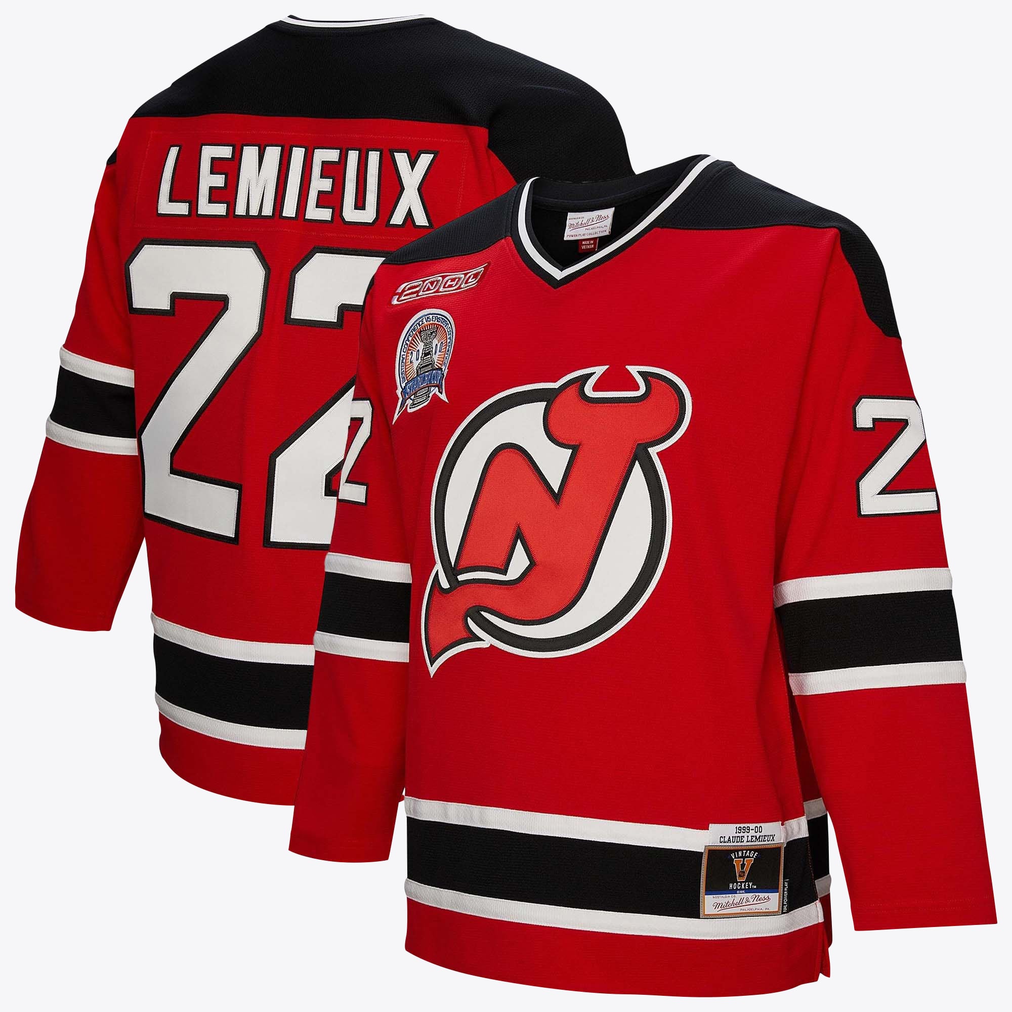 New Jersey Devils Power Play Dark Jersey by Mitchell & Ness – Mens New Jersey Devils Power Play Dark Jersey by Mitchell & Ness - Mens