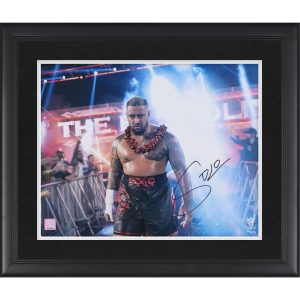Solo Sikoa WWE Autographed Framed 16″ x 20″ Entrance Wearing Ula Fala Photograph Solo Sikoa WWE Autographed Framed 16" x 20" Entrance Wearing Ula Fala Photograph