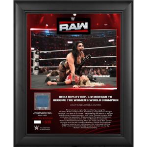 Rhea Ripley WWE Framed 13" x 16" RAW January 6