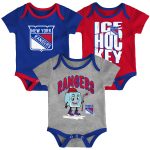 New York Rangers Triple Header 3 Pack Creeper Set - Infant