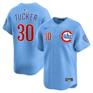 Chicago Cubs Nike MLB Limited Alternate 2 Jersey - Baby Blue - Kyle Tucker - Mens