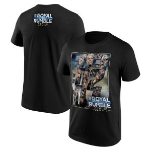 Royal Rumble 2025 Indianapolis Event T-Shirt - Black - Mens