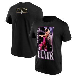 WWE Charlotte Flair Top Girl T-Shirt - Black - Mens