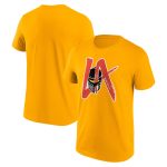 WWE LA Knight Logo T-Shirt - Yellow - Mens