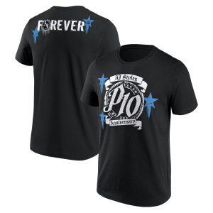 WWE AJ Styles Anniversary T-Shirt - Black - Mens