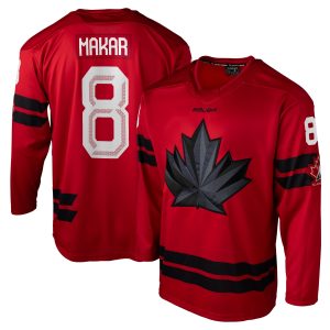 Men's Bauer Hockey Cale Makar Red Hockey Canada 2026 Semi Pro Jersey