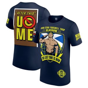 WWE John Cena Farewell 2025 Glasgow T-Shirt - Navy - Mens