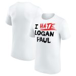 WWE Logan Paul I Hate Logan Paul T-Shirt - White - Mens