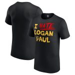 WWE Logan Paul I Hate Logan Paul T-Shirt - Black - Mens