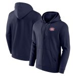 Montreal Canadiens Primary Logo Full Zip Hoodie - Mens