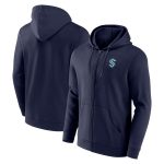 Seattle Kraken Primary Logo Full Zip Hoodie - Mens
