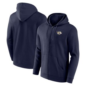 Nashville Predators Primary Logo Full Zip Hoodie - Mens
