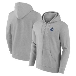Vancouver Canucks Primary Logo Full Zip Hoodie - Mens
