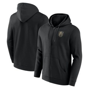 Vegas Golden Knights Primary Logo Full Zip Hoodie - Mens