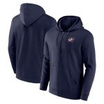 Columbus Blue Jackets Primary Logo Full Zip Hoodie - Mens