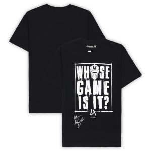 WWE LA Knight Autographed Whose Game Is It T-Shirt