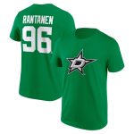 Dallas Stars Mikko Rantanen Name & Number Graphic T-Shirt - Kelly Green - Mens