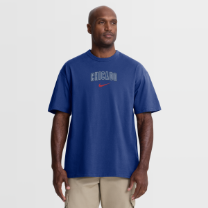 Chicago Cubs Nike Loose Fit Heavyweight Cotton T-Shirt - Mens