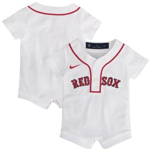 Boston Red Sox Nike Home Romper Jersey - Newborn