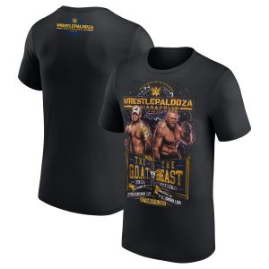 WWE WrestlePalooza 2025 John Cena vs Brock Lesnar T-Shirt - Black - Mens