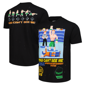 Men’s Black John Cena Retro 8-Bit Boxy T-Shirt Men's Black John Cena Retro 8-Bit Boxy T-Shirt