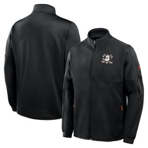 Anaheim Ducks Authentic Pro Rink Poly Fleece Full Zip - Mens