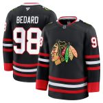 Chicago Blackhawks Fanatics Alternate Premium Jersey - Black - Connor Bedard - Mens