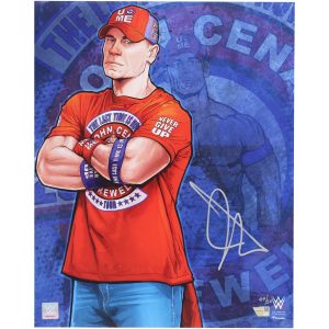John Cena WWE Autographed 16″ x 20″ Art Print – Art by Doug Hills – Limited Edition of 50 John Cena WWE Autographed 16" x 20" Art Print - Art by Doug Hills - Limited Edition of 50