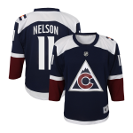 Colorado Avalanche Fanatics Replica Alternate Jersey - Black - Brock Nelson - Youth