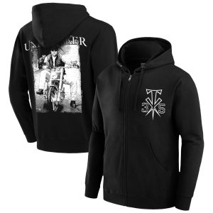 Men’s Black The Undertaker 35 Years Biker Photo Full-Zip Hoodie Men's Black The Undertaker 35 Years Biker Photo Full-Zip Hoodie