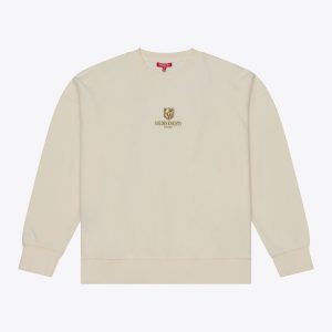 Women's Mitchell & Ness Cream Vegas Golden Knights Core Essentials Sweatshirt