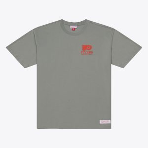 Men's Mitchell & Ness Gray Philadelphia Flyers Core Essentials T-Shirt