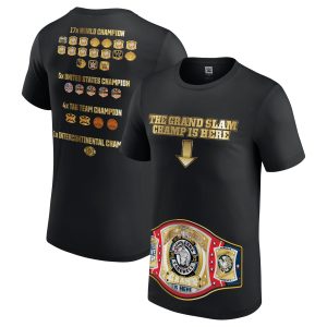 Men's Black John Cena Thank You Cena Grand Slam Champ Is Here T-Shirt